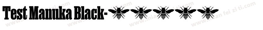 Test Manuka Black字体转换